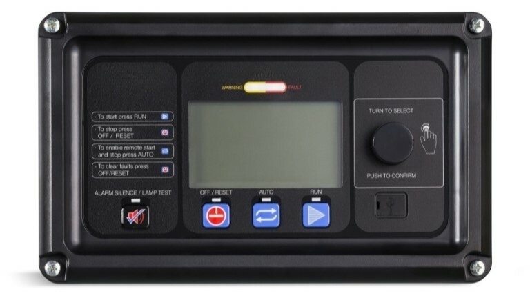 Fully assembled membrane keypad for commercial generator
