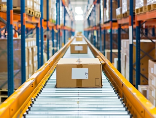 Coordination of supply of goods showcasing the operations and scheduling of inventory